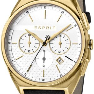 Esprit Herrklocka ES1G062L0025 Silverfärgad/Läder Ø42 mm