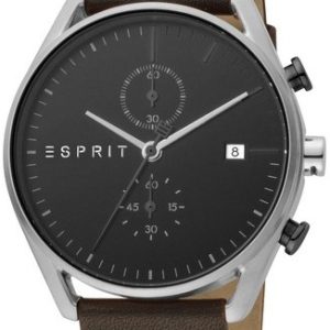 Esprit Herrklocka ES1G098L0015 Svart/Läder Ø41 mm