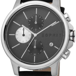 Esprit Herrklocka ES1G155L0025 Course Grå/Läder Ø42 mm