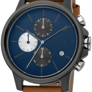 Esprit Herrklocka ES1G155L0045 Course Blå/Läder Ø42 mm