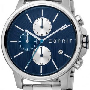 Esprit Herrklocka ES1G155M0075 Course Blå/Stål Ø42 mm