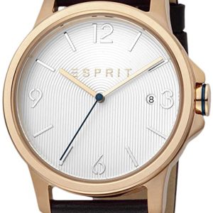 Esprit Herrklocka ES1G156L0035 Silverfärgad/Läder Ø40 mm