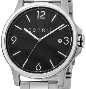 Esprit Herrklocka ES1G156M0065 Course Svart/Stål Ø40 mm