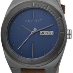 Esprit Herrklocka ES1G158L0035 Strike Blå/Läder Ø42 mm