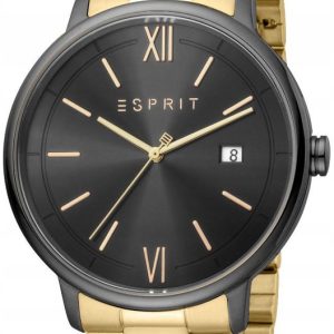 Esprit Herrklocka ES1G181M0085 Kaye Svart/Gulguldtonat stål Ø42 mm