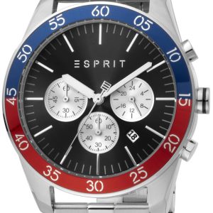 Esprit Herrklocka ES1G204M0085 Jordan Svart/Stål Ø44 mm