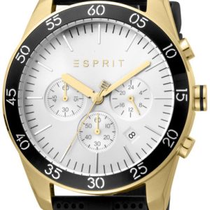 Esprit Herrklocka ES1G204P0055 Jordan Silverfärgad/Gummi Ø44 mm