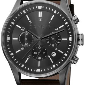 Esprit Herrklocka ES1G209L0055 Grå/Läder Ø42 mm