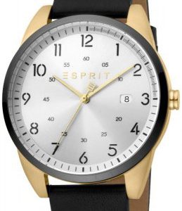 Esprit Herrklocka ES1G212L0055 Cameo Silverfärgad/Läder Ø42 mm