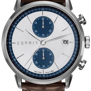 Esprit Sport Herrklocka ES109181001 Silverfärgad/Läder Ø45 mm