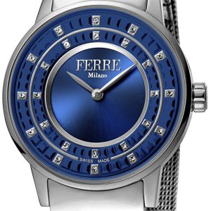 Ferrè Milano Damklocka FM1L102M0051 Blå/Stål Ø32 mm