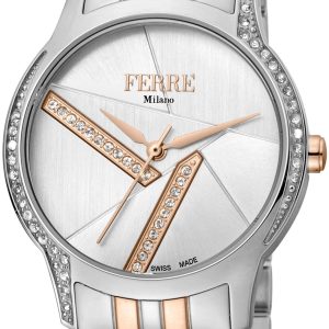 Ferrè Milano Damklocka FM1L145M0101 Silverfärgad/Roséguldstonat