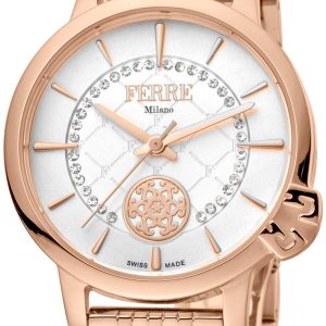 Ferrè Milano Damklocka FM1L150M0081 Silverfärgad/Roséguldstonat