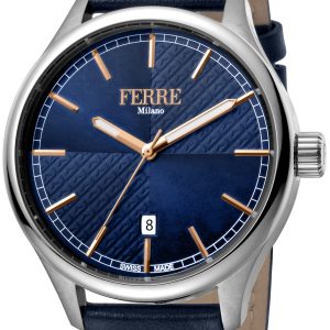 Ferrè Milano Federico Herrklocka FM1G143L0011 Blå/Läder Ø42 mm