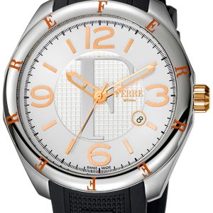 Ferrè Milano Herrklocka FM1G004P0021 Silverfärgad/Gummi Ø44 mm