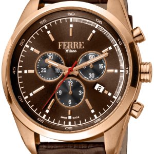 Ferrè Milano Herrklocka FM1G129L0031 Michele Brun/Läder Ø44 mm