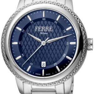 Ferrè Milano Herrklocka FM1G130M0051 Blå/Stål Ø42 mm