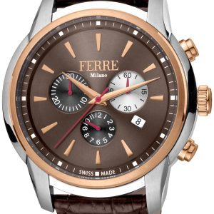 Ferrè Milano Herrklocka FM1G131L0091 Guido Brun/Läder Ø45 mm