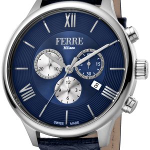 Ferrè Milano Herrklocka FM1G144L0021 Fabrizo Blå/Läder Ø44 mm