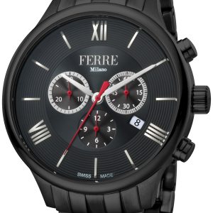 Ferrè Milano Herrklocka FM1G144M0051 Fabrizo Svart/Stål Ø44 mm