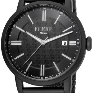 Ferrè Milano Herrklocka FM1G156M0071 Raffaele Svart/Stål Ø41 mm