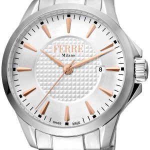 Ferrè Milano Herrklocka FM1G157M0041 Lenio Silverfärgad/Stål Ø42