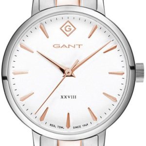 Gant 99999 Damklocka G126006 Vit/Roséguldstonat stål Ø28 mm