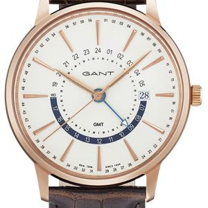 Gant 99999 Damklocka GT026002 Vit/Läder Ø42 mm