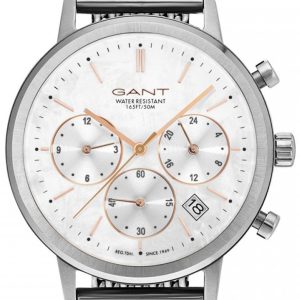 Gant 99999 Damklocka GT032010 Vit/Stål Ø38 mm