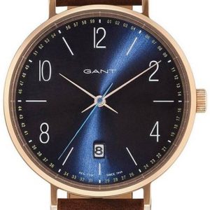 Gant 99999 Damklocka GT035001 Blå/Läder Ø36 mm