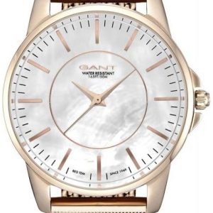 Gant 99999 Damklocka GT060001 Vit/Roséguldstonat stål Ø35 mm