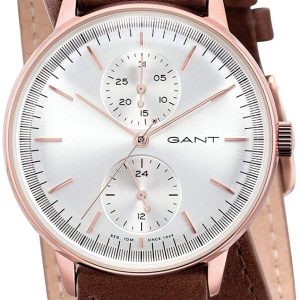 Gant 99999 Damklocka GTAD09000799I Silverfärgad/Läder Ø36 mm