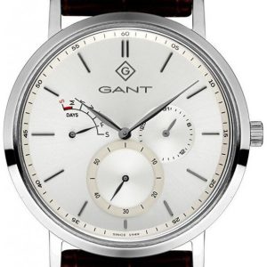 Gant 99999 Herrklocka G131007 Silverfärgad/Läder Ø42 mm