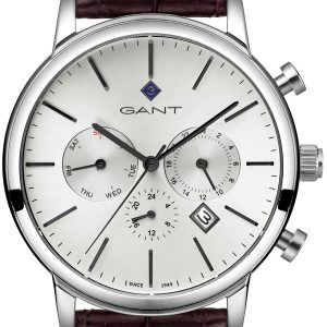 Gant 99999 Herrklocka G132007 Silverfärgad/Läder Ø43 mm