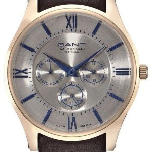 Gant 99999 Herrklocka GT001002 Grå/Läder Ø44 mm