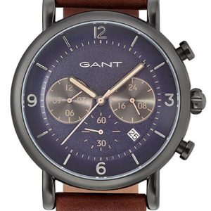 Gant 99999 Herrklocka GT007007 Blå/Läder Ø44 mm