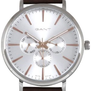 Gant 99999 Herrklocka GTAD05600199I Silverfärgad/Läder Ø42 mm