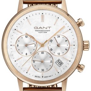 Gant Damklocka GT032011 Vit/Roséguldstonat stål Ø38 mm