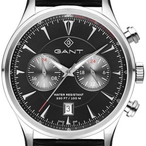 Gant Herrklocka G135004 Spencer Svart/Läder Ø43 mm