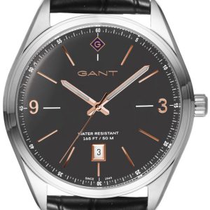 Gant Herrklocka G141002 Svart/Läder Ø43 mm