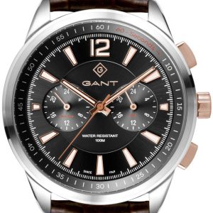 Gant Herrklocka G144001 Svart/Läder Ø44 mm