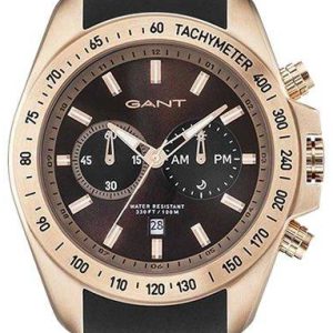 Gant Herrklocka GT059004 Brun/Gummi Ø46 mm