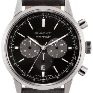 Gant Herrklocka GT064002 Svart/Läder Ø43 mm