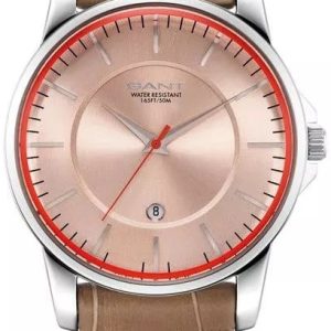 Gant Herrklocka GTAD00401399I Roséguldstonad/Läder Ø43 mm