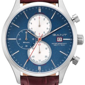 Gant Herrklocka WAD7041199I Vermont Blå/Läder Ø44 mm