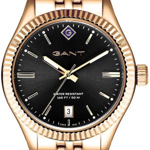 Gant Sussex Damklocka G136012 Svart/Roséguldstonat stål Ø34 mm