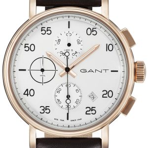 Gant Wantage Herrklocka GT037002 Vit/Läder Ø45 mm