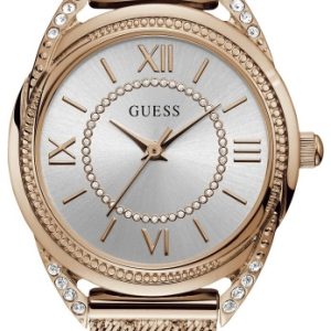 Guess Damklocka W1084L3 Whisper Silverfärgad/Roséguldstonat stål