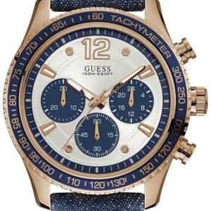 Guess Herrklocka W0970G3 Flerfärgad/Läder Ø44 mm