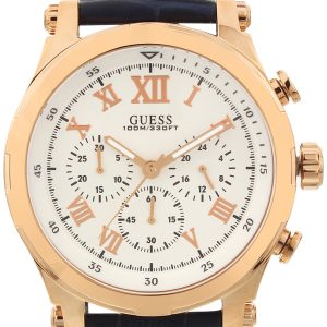 Guess Herrklocka W1105G4 Vit/Läder Ø47 mm